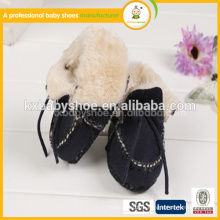 Оптовые ботинки мягкой неподдельной кожи хлопчатобумажной пряжи детские ботинки для alibaba на испанском языке
